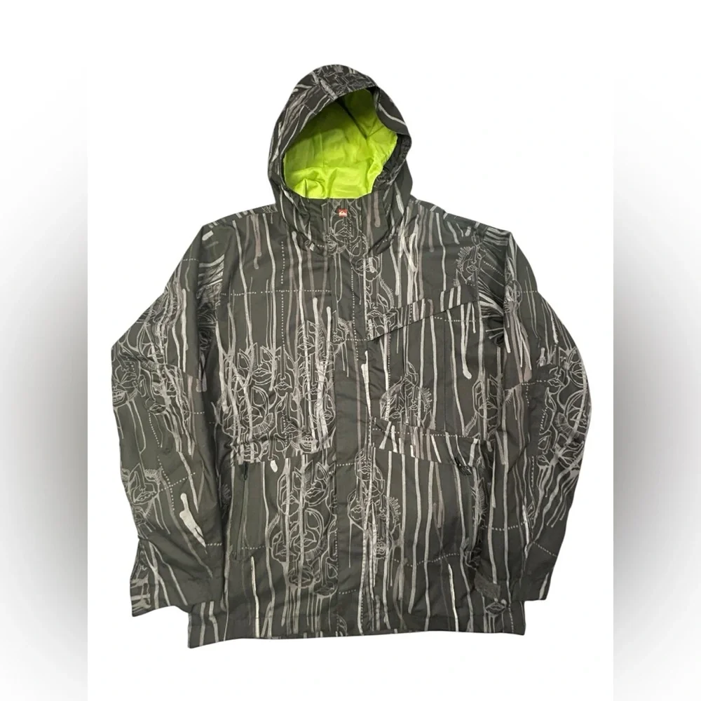 Quiksilver Men’s Renegade QuikTech Utility Collection Snow‎ Rain Jacket L